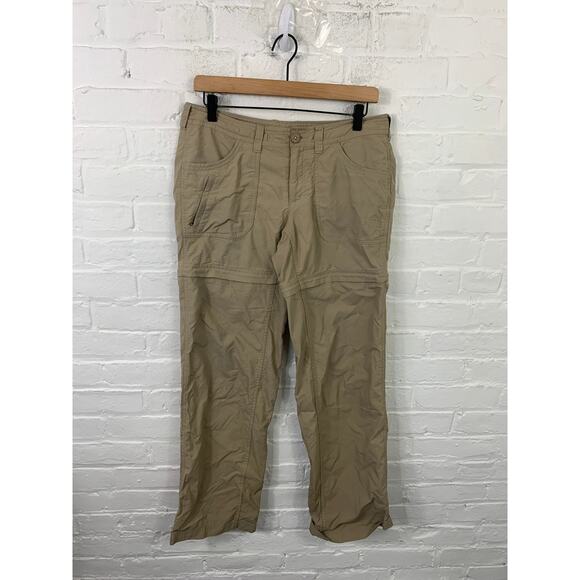 The North Face Women's Mid Rise Straight Leg Convertible Pant Tan Size 6 - Picture 1 of 5
